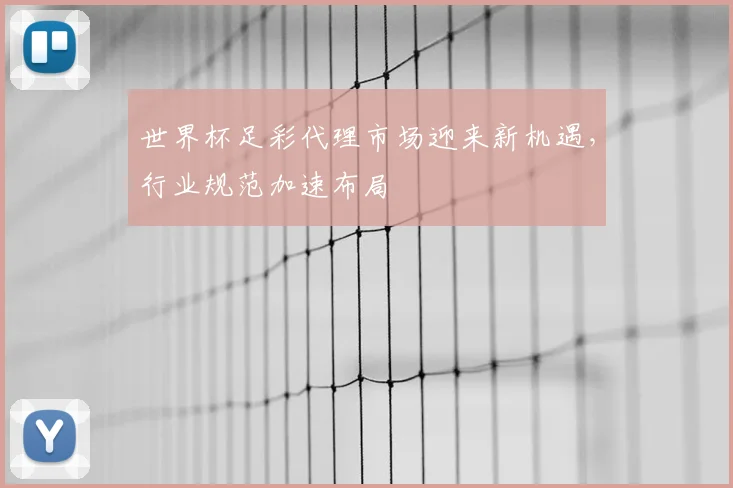 世界杯足彩代理市场迎来新机遇，行业规范加速布局
